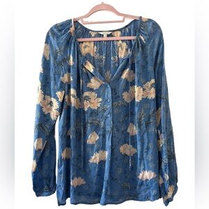 Lucky Brand Floral Button-Down Blouse